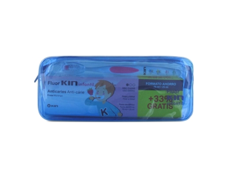 Escova de Dentes KIN Pack Infantil Pasta Cepillo+Neceser