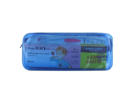 Fluor Pack Pasta Dentífrica Infantil 75 Ml + 25 Ml Grátis + Escova De Dentes + Bolsa