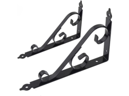 Suportes De Prateleira De Metal,suportes Triangulares De 90 Graus Multifuncionais Com Parafusos Para Cozinha,jardim,250mm X 164mm,1 Par Btforus