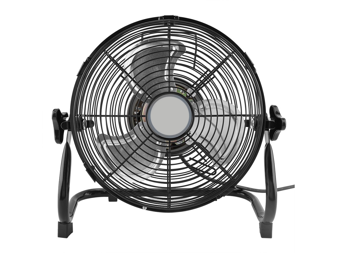 Ventilador de Mesa Portátil 13 Polegadas 3 Velocidades Preto