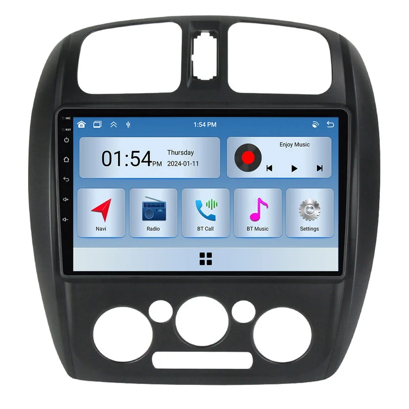 Autorrádio Multimédia Szsmart 6gb Ram 128gb Rom Carplay Para Mazda 323 Para Ford Laser 2002 2008 Carro Rádio Bluetooth Gps
