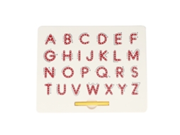 Primerox quadro Mágico de Desenho Alfabeto A z Brinquedo Educativo para Crianças com Caneta (vermelho)