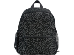 Mochilas Infantis Com Estampa De Leopardo E Chita Em Tons De Cinza Para Meninos E Meninas.