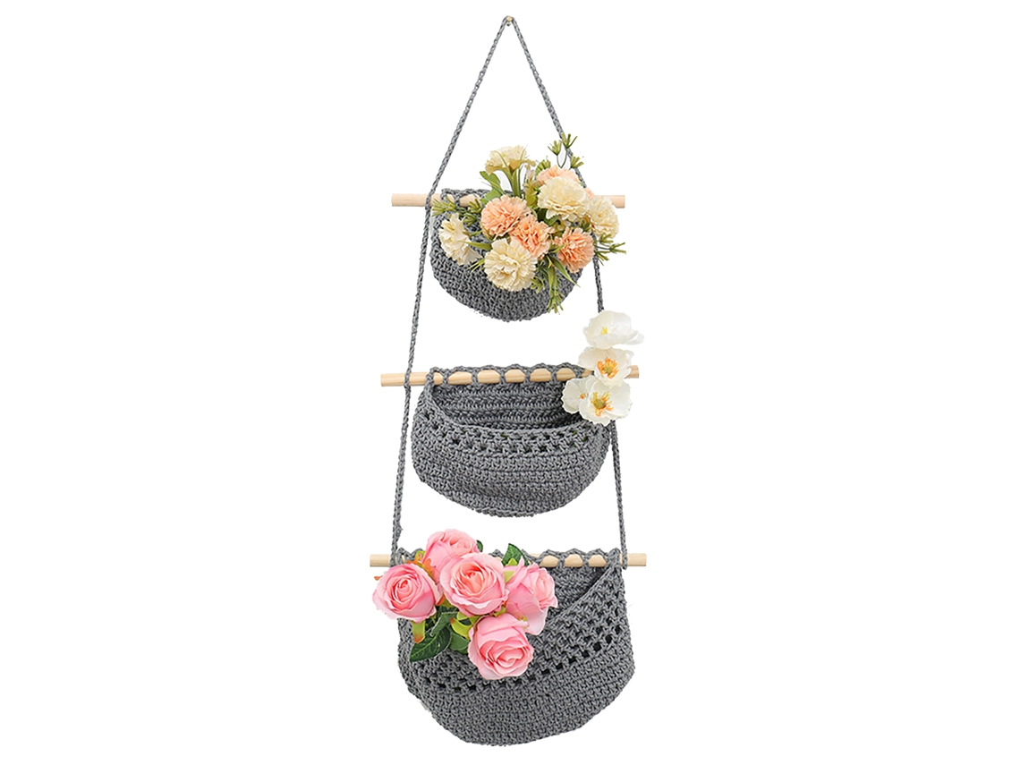 Laxiscreed Rede De Trama Tripla Para Frutas E Parede, Ideal Para Jardinagem Boémia