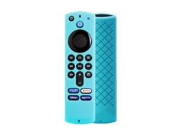 Capa de Silicone Azul para Controle Fire Stick TV Alexa 3ª Geração AQUAFORGE