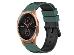Pulseira De Relógio Garmin Garminmove Luxe 20 Mm, Silicone, Dois Tons, Verde - Oliva, Preta, Chenille
