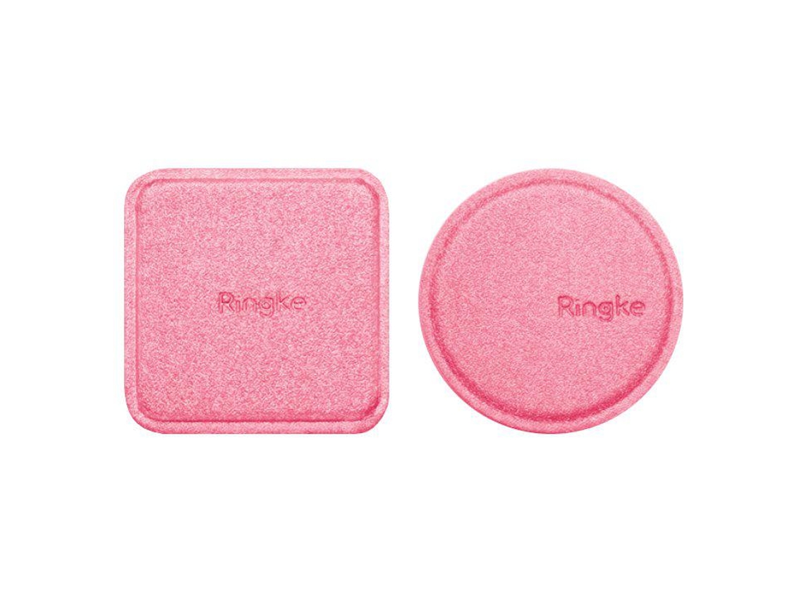Capa Pele Sintética Ringke Mount Metal Plate 2X Pu Leather Covered Self-Adhesive Metal Plate Car Holders Rosa