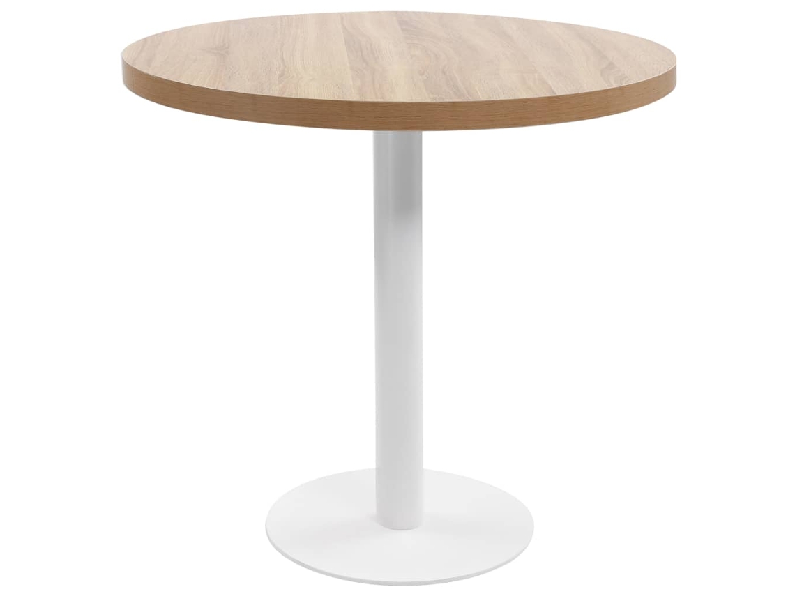 Mesa Bistrã´ 80 Cm Mdf Castanho Claro DKD HOME DECOR