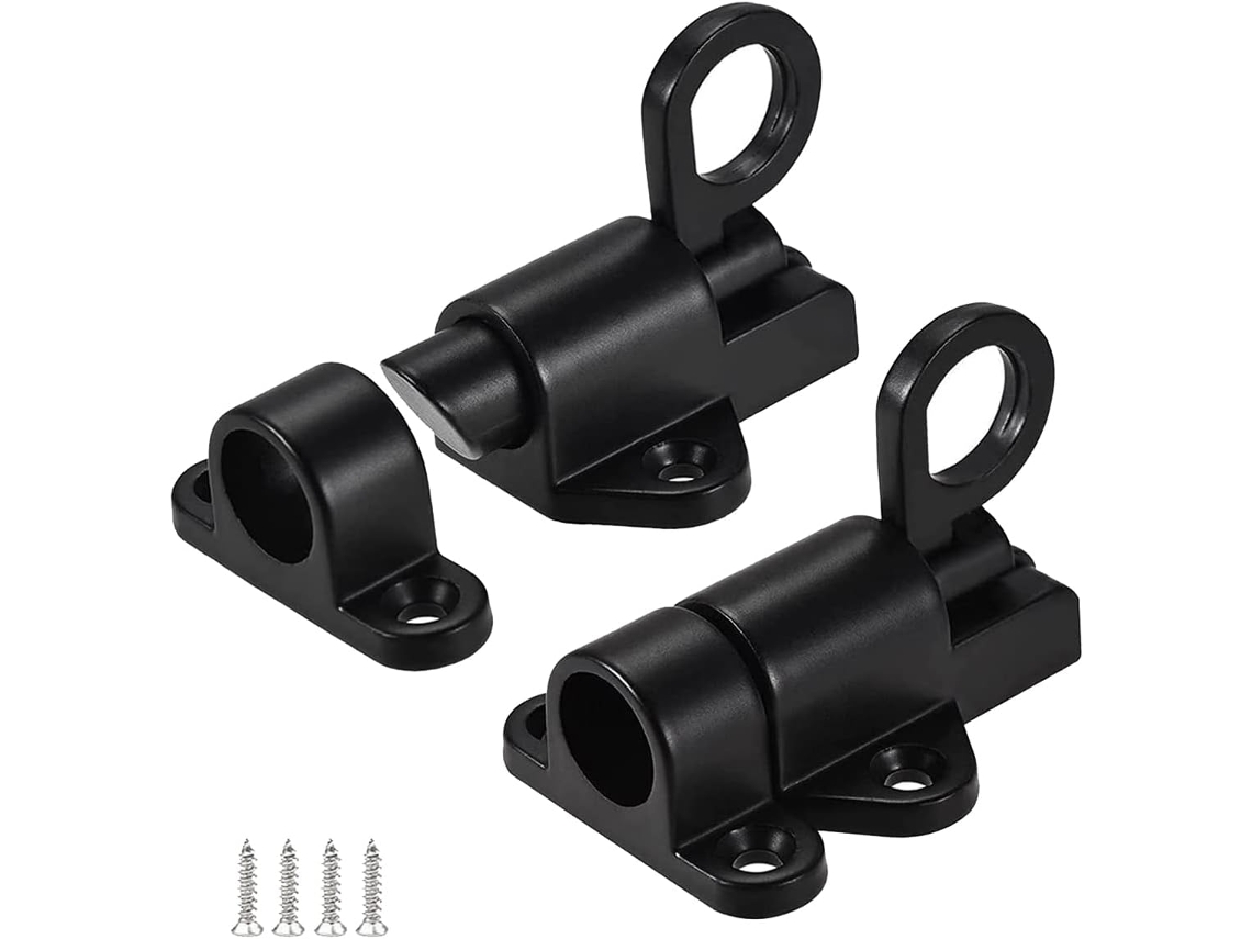 Conjunto De 2-fechaduras Deslizantes Com Mola, Utilizadas Fechamento Automático De Portas Deslizantes