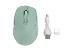 Aetheria rato Sem Fio Bluetooth 5.0 2.4g Dual Mode com Receptor Usb para Pc Laptop Silencioso Recarregável 800 1600 Dpi Verde