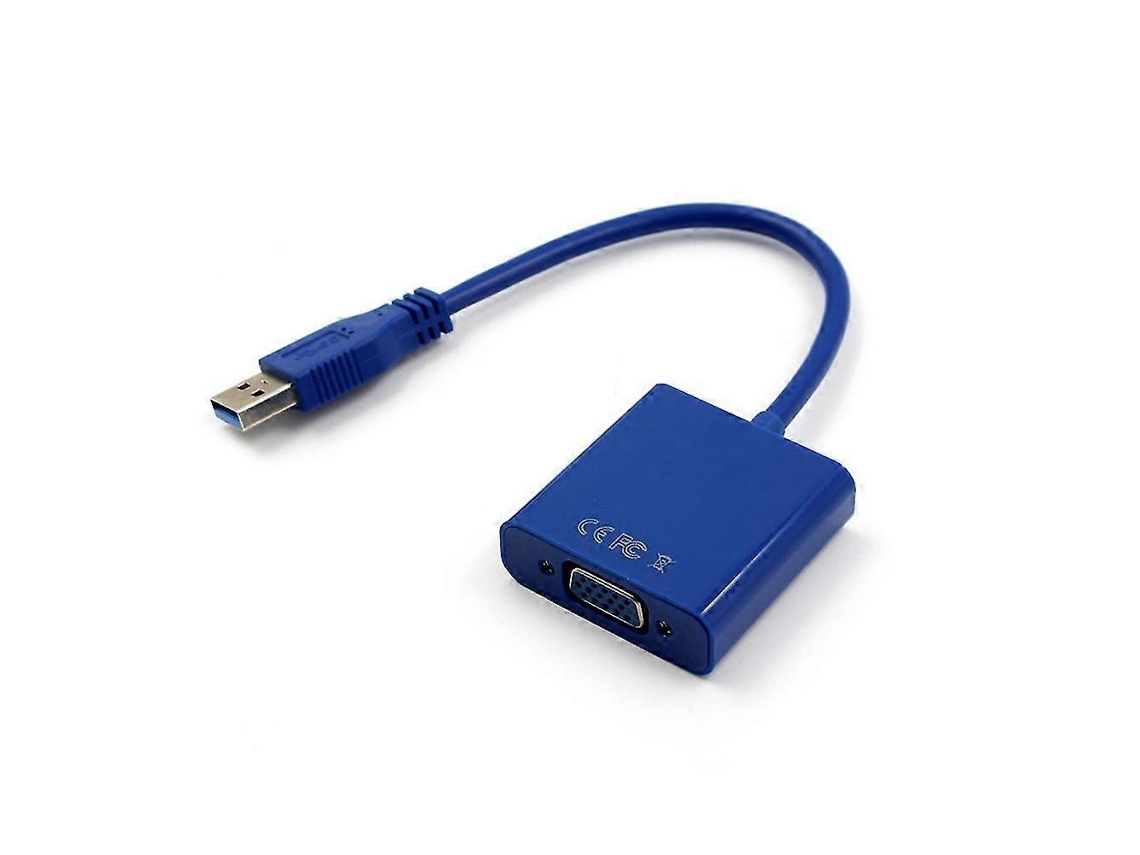 Cabo Adaptador Conversor Usb 3.0 Para Vga Com Múltiplos Monitores Para Placa De Vídeo Externa Aquaforge