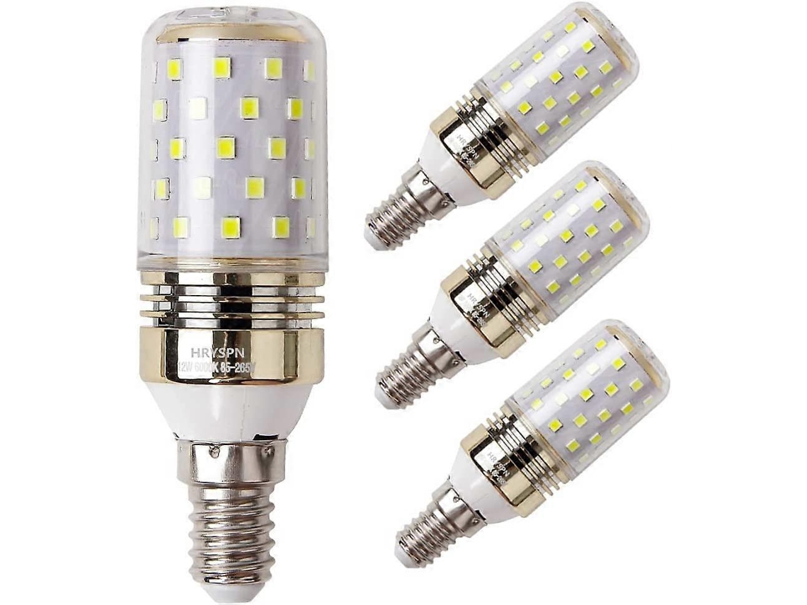 Omni bombilla Led de Maíz E14 12w Equivalente a 100w 1100lm Luz Blanca Fría 6000k no Regulable Clase Energética A++ Pack de 4