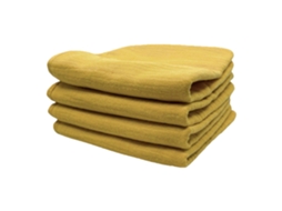 Conjunto De Paninhos De Banho Smikkels Para Bebê, Amarelo Algodão Orgânico Absorvente
