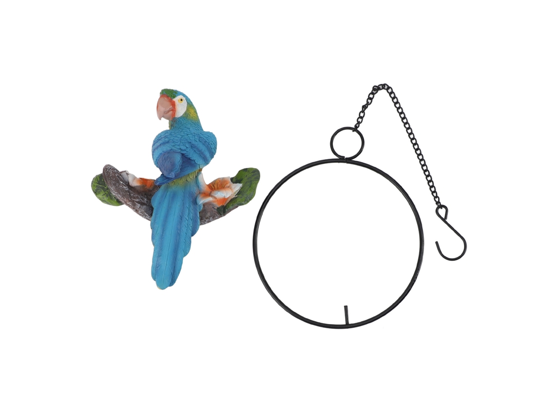 Ornamento de Papagaio Pendente Resina S/MARCA