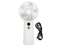Ventilador Sem Escovas 12v Bateria Portátil Resfriamento Branco