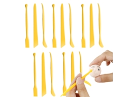 Kit De Ferramentas De Cerâmica Para Arte Em Argila, Raspagem Sem Esforço, Conjunto De Pega Suave E Antiderrapante Para Esculpir E Entalhar, Design Lev