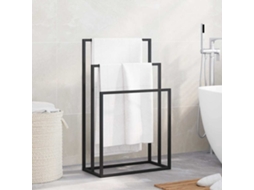 Vidaxl Toalheiro Independente 48x24x79 Cm Ferro Preto