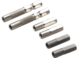 Conjunto De Adaptadores Chave Fenda 1/4" (6,35 Mm) Para 4 Mm,