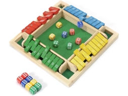 Jogo De Madeira Shut The Box Jogo De Dados Clássico E Jogo De Quebra-cabeças Para Famílias E Festas Lurelia