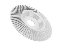 Disco de desbaste e conformação de carboneto de tungstênio resistente ao desgaste, 125 mm, para marcenaria, prateado.