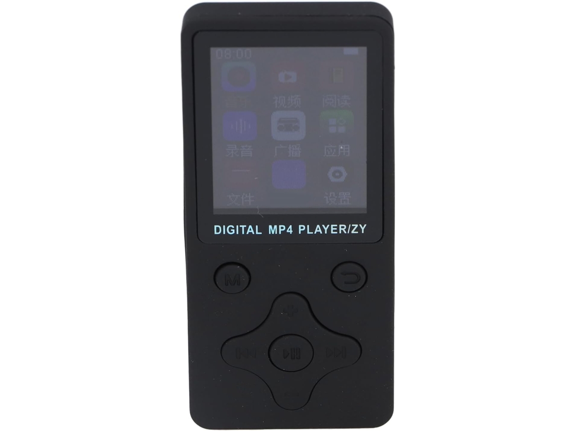 Reprodutor de MP3/MP4 de 32 GB com Bluetooth, tela, alto-falante, rádio FM, áudio HiFi sem perdas de 1,8", leitor de vídeo para estudo.