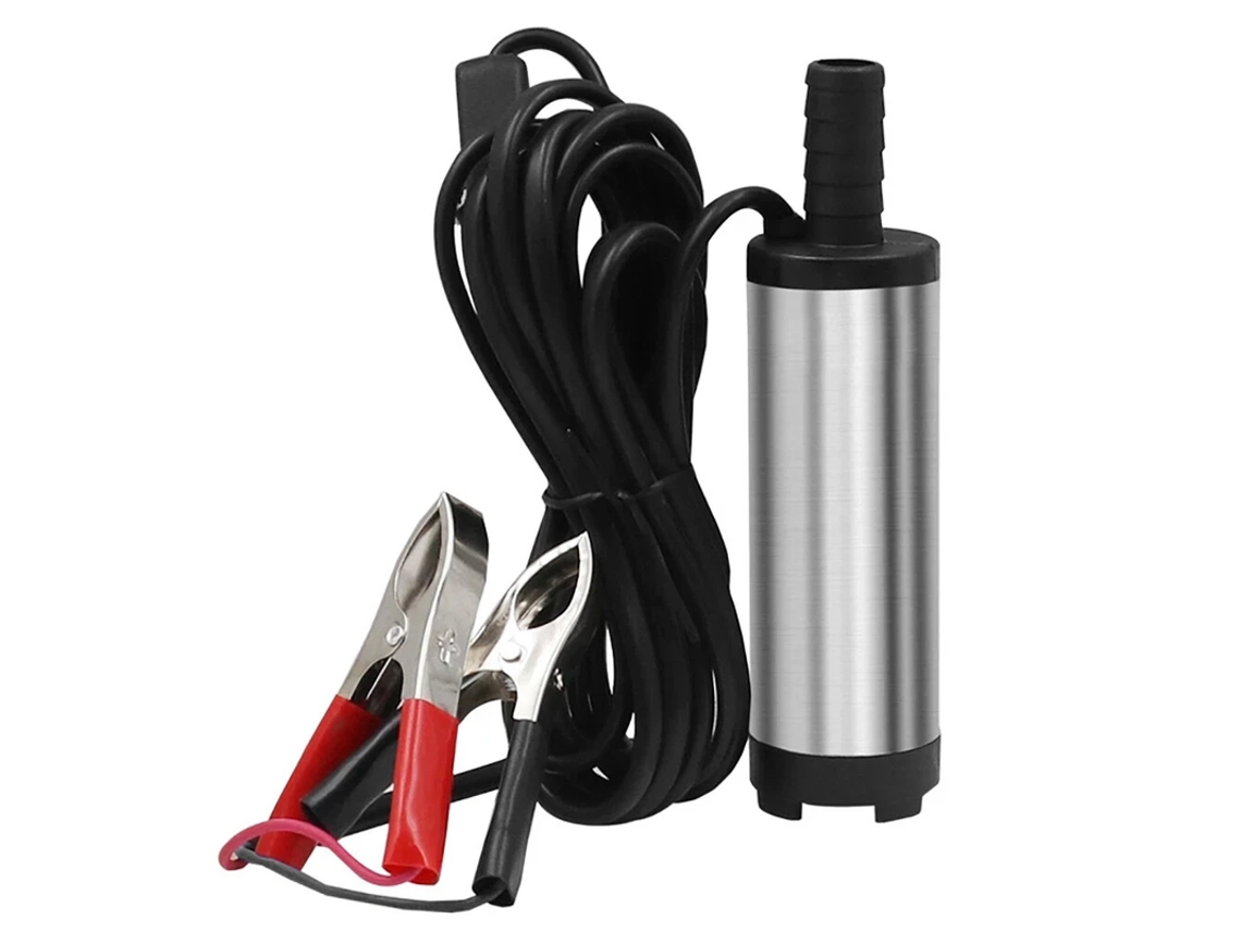Bomba Submersível ELORY 12V DC para Água, Óleo e Combustível com ficha de Isqueiro