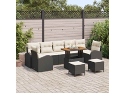 Vidaxl Conjunto De Sofá De Jardim 10 Unid. 9-número De Lugares