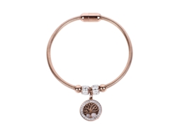 Pulseira Padrão Árvore Da Vida Com Decoração Diamante