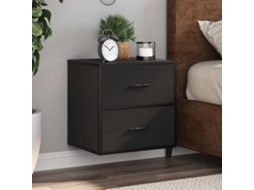 Mesa De Cabeceira De Parede 40x31x39,5 Cm Preto