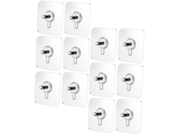 Conjunto De 50 Ganchos Adesivos Sem Parafusos Para Fixação Na Parede. Fácil Instalação.