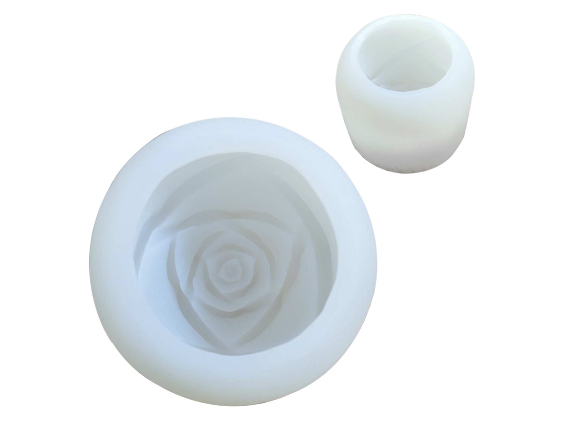 Formas De Silicone Em Forma De Rosa (conjunto De 4, Multiuso) + Eoocoo