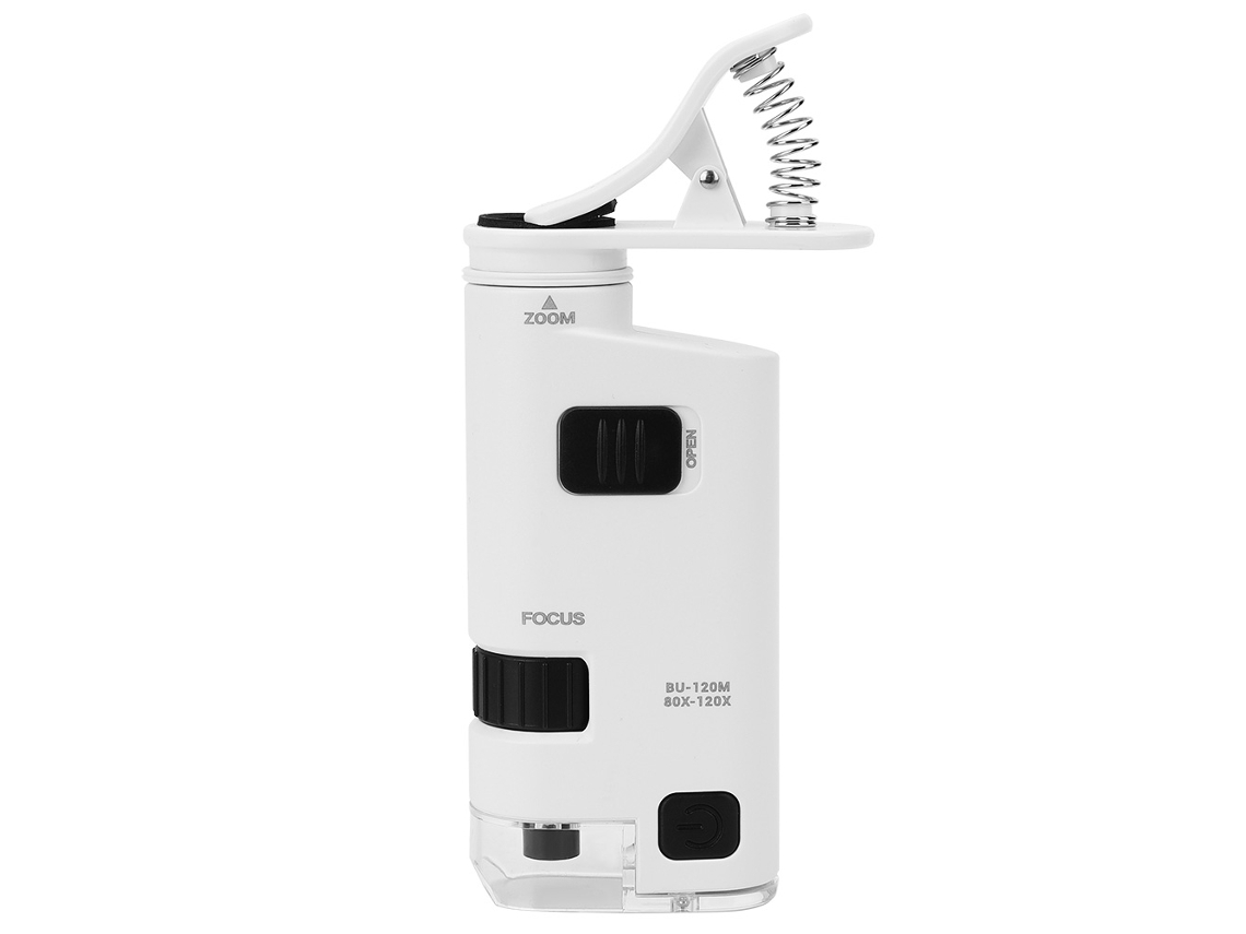 MICROSCÓPIO para celular YURU com LED zoom 80-120x