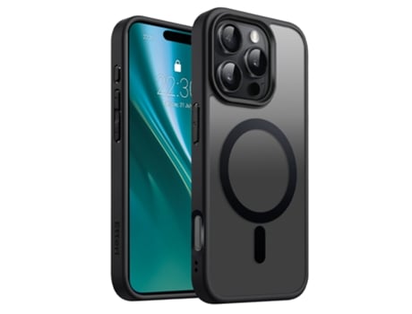 Capa Magsafe para iPhone 16 PRO MAX ETTERI (Mate - Preto)