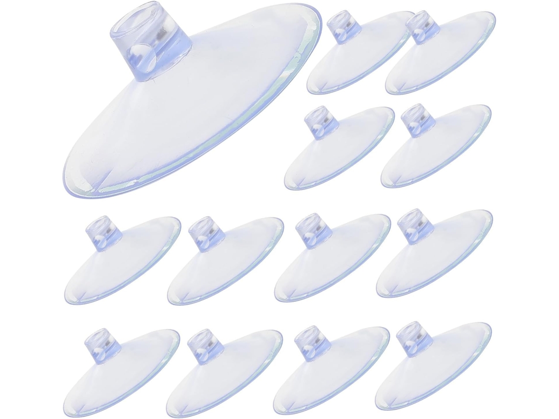 Ventosas De Pvc Transparentes Antiderrapantes, Pacote Com 50 Unidades