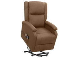 Cadeirão De Massagens Elétrico Vidaxl Marrom Tecido