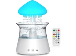 umidificador de Nuvem com Chuva e Luzes Coloridas Controle Remoto 300ml para Quarto Mesa