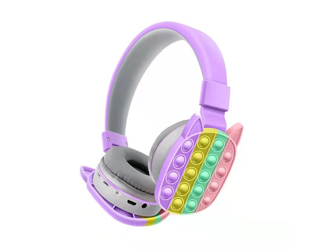 Auscultadores Bluetooth TRUMSEN K33 Over Ear Roxo
