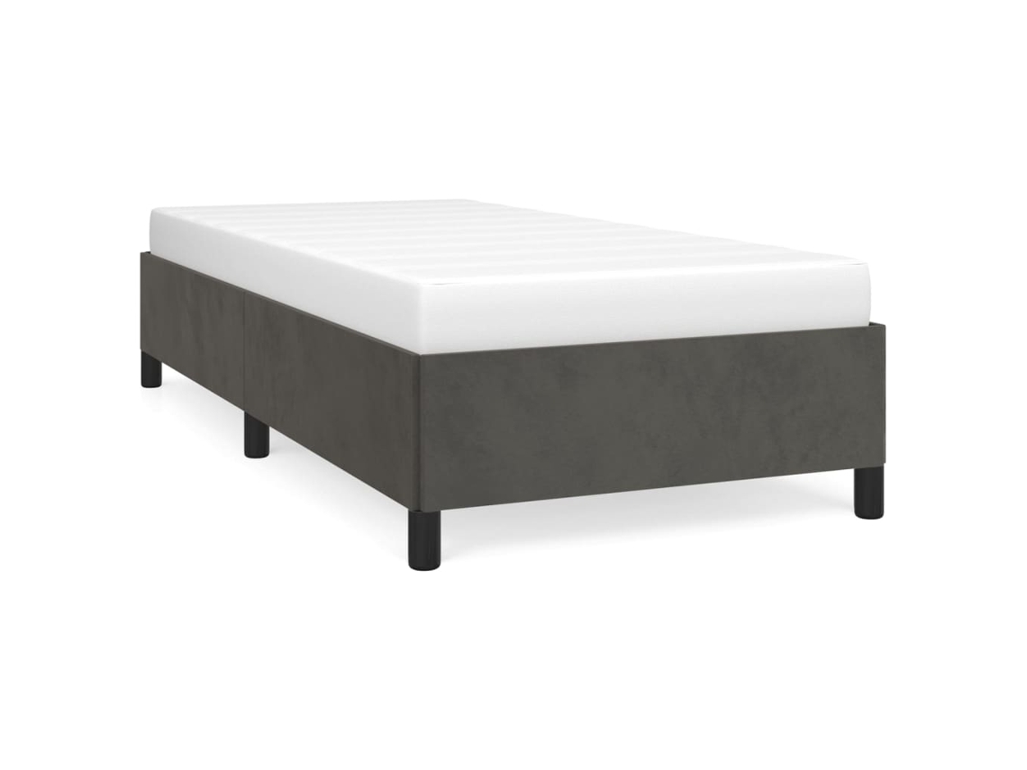 Bed Frame, Bed Frames Vidaxl Cinzeto Veludo (90 X 200 Cm)