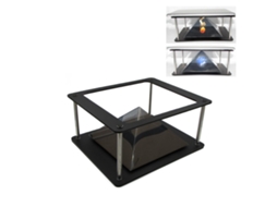 Projetor de holograma 3D, Piramidal Almofada, Tablet, PC, Holograma, Suporte para exposição holográfica 3D, Projetor, Presente Universal Brilvibera