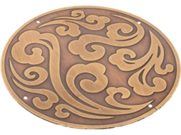 Aplique De Latão Entalhado 11cm Para Decoração Móveis