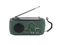 Rádio Am/fm com Lanterna Led Carregador Solar Manivela | S/MARCA