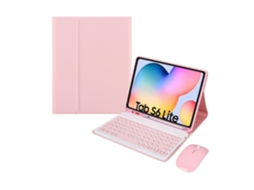 Lurelia Capa Com Teclado Bluetooth Para Samsung Tab S8 11 Com Retroiluminação Colorida, Layout Pt, Azul E Branco