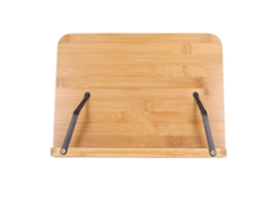 Suporte de música dobrável de madeira de bambu com 5 ângulos ajustáveis para tablets, livros didáticos, documentos, música e slowmoose