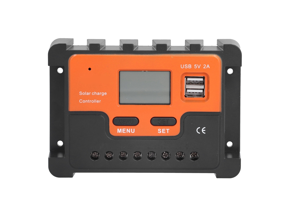 Laxiscreed Controlador Solar Com Display Lcd E Regulação Pwm De 3 Estágios Para Painéis Solares