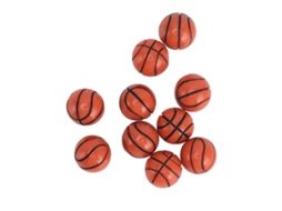 Modelo De Basquete E Futebol Em Miniatura 1:12 Para Casa De Bonecas - Decoração E Acessório
