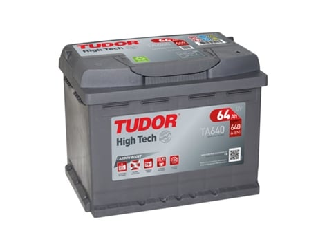 Bateria de Carro TUDOR TA640 64Ah 640A, Gama High Tech