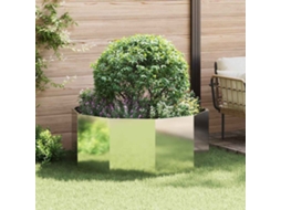 Vidaxl Floreira Prateado 120 X 120 X 50 Cm Aço Galvanizado