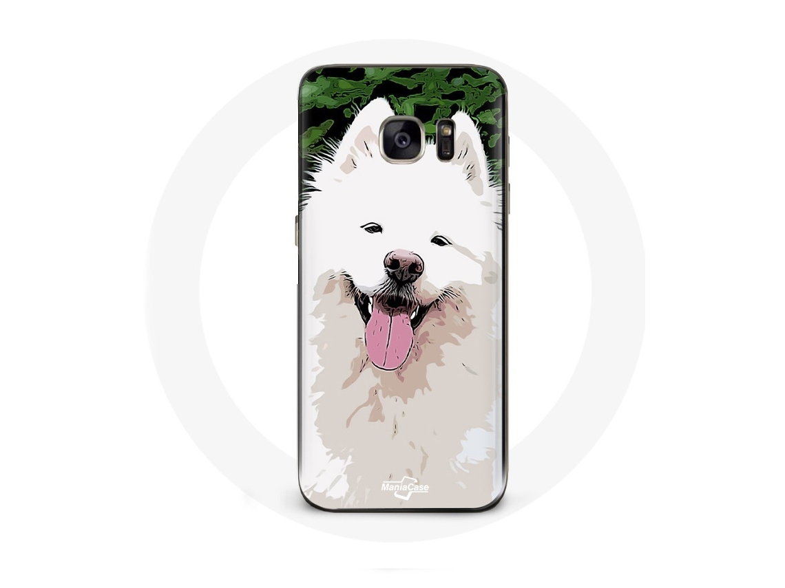 Capa para Samsung Galaxy S6 Samoyède Branco Raça de Cachorros