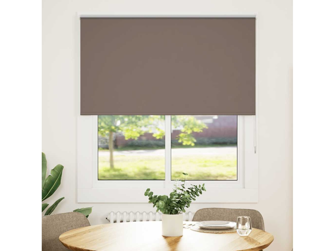 Vidaxl Persiana De Enrolar 140x130 Cm Largura Tecido 136,6cm Poliéster