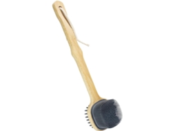 Lurelia Escova De Silicone Para Banho De Cuidado Corporal, Silicone Macio, Cabo Longo E Dupla Face, Massagem Leve Suave